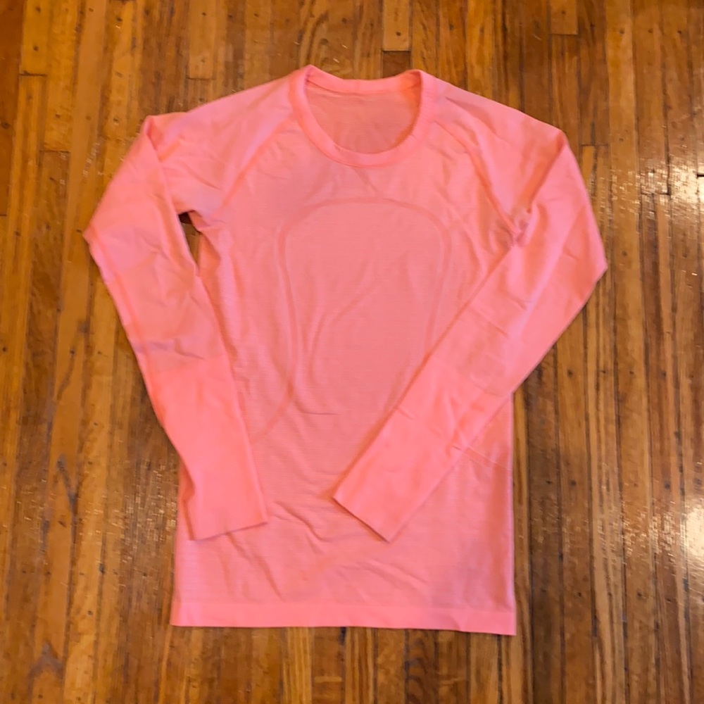 Lululemon Swiftly Coral Orange Long Sleeve